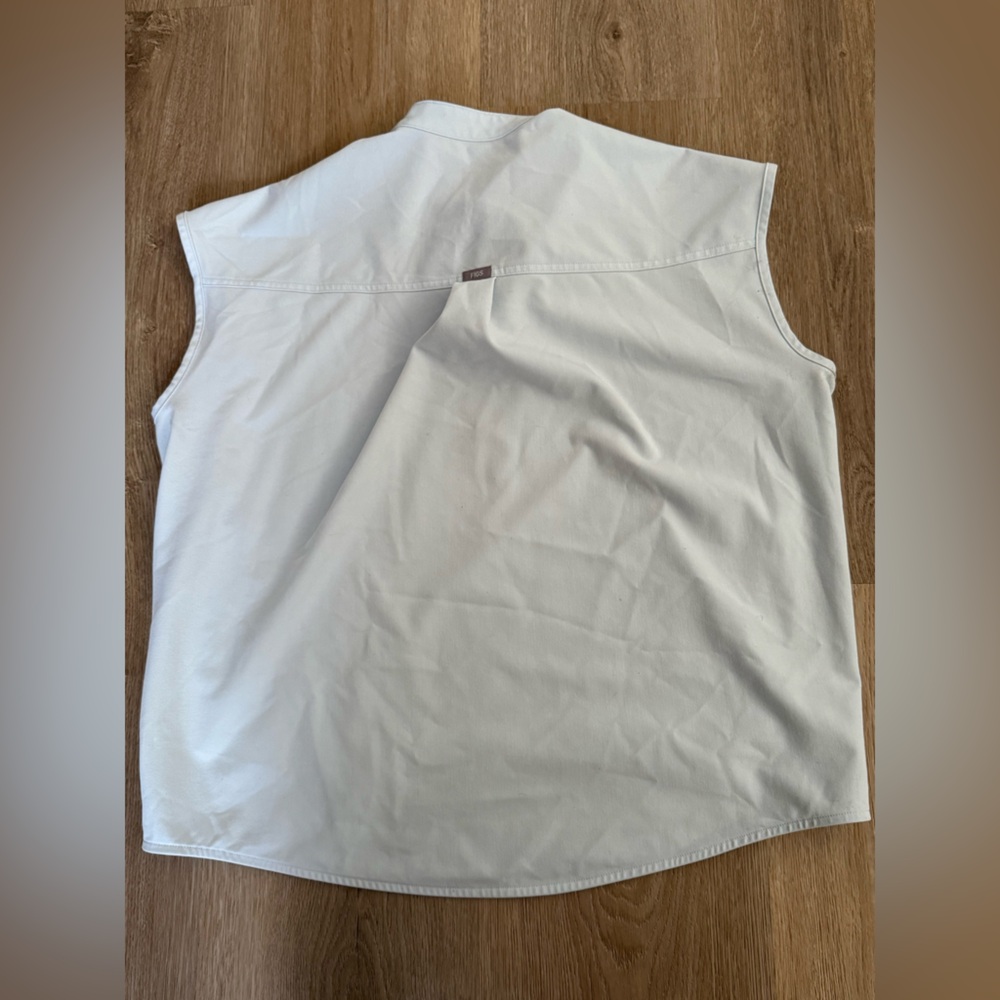 Figs Light Blue Technical Collection Top